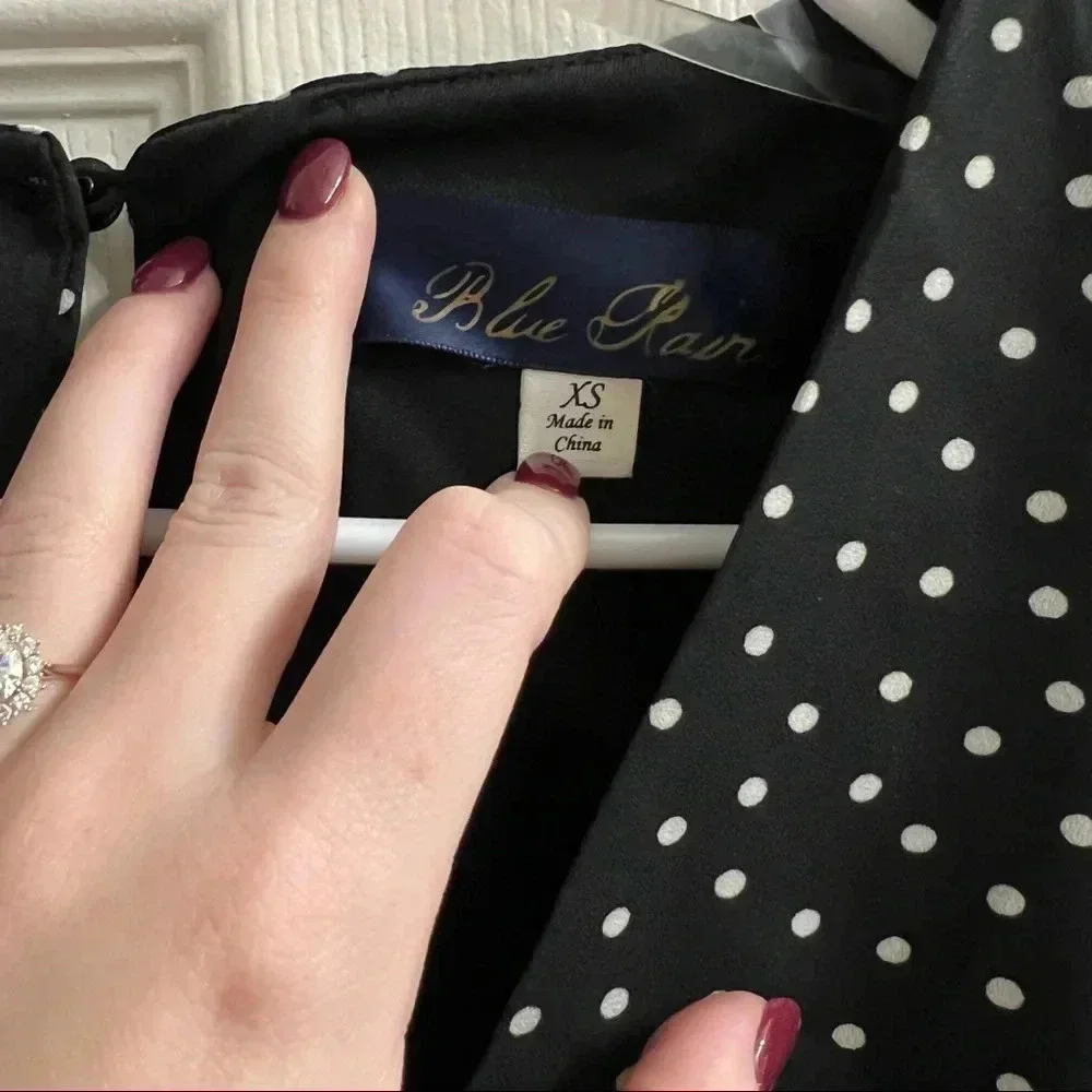 {Francesca’s} Black and white polka dot dress - Picture 6 of 6